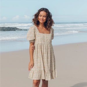 Oak Meadow Daisy Mini Dress in Sage